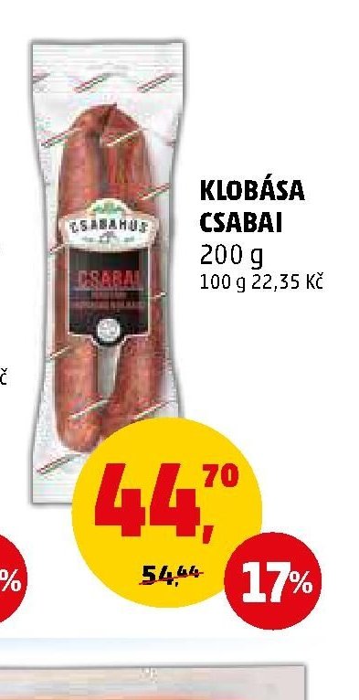 KLOBÁSA CSABAI