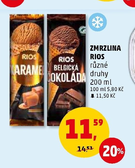 ZMRZLINA RIOS různé druhy