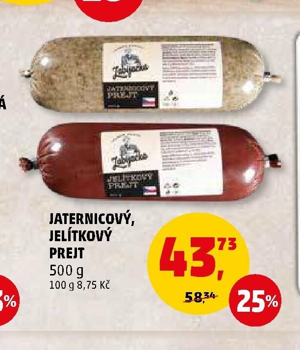 Jaternicový, jelítkový prejt