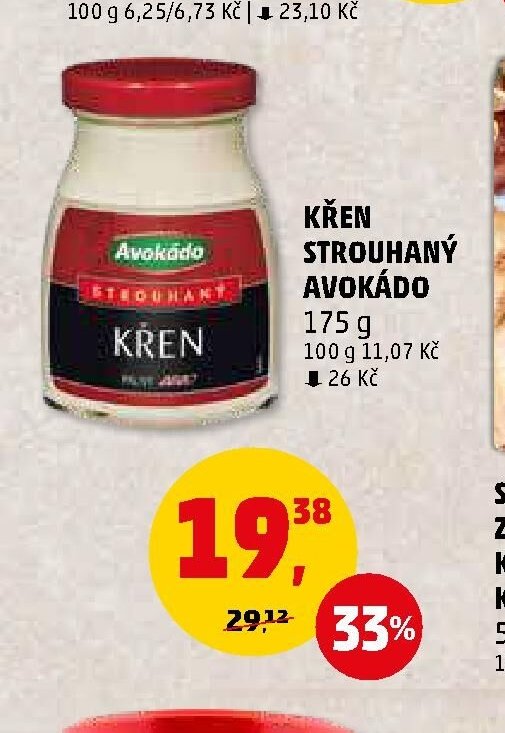 Křen strouhaný Avokádo
