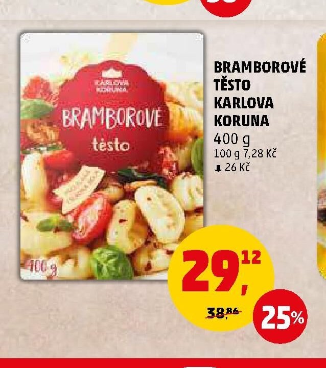 Bramborové těsto Karlova Koruna