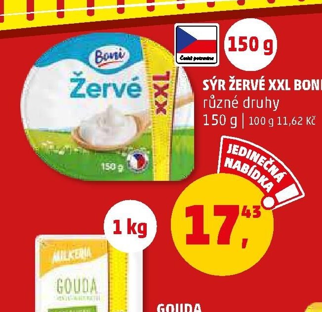 Sýr žervé XXL Boni