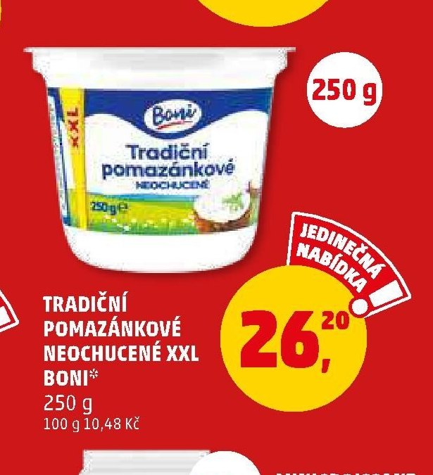 Tradiční pomazánkové neochucené XXL Boni