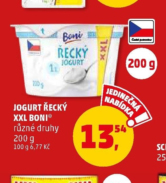 Jogurt řecký XXL Boni