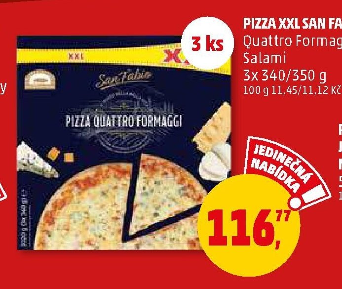 PIZZA XXL SAN FABIO Quattro Formaggi