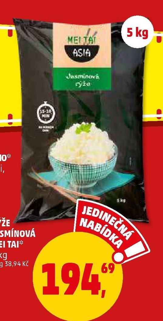 RÝŽE JASMÍNOVÁ MEI TAI 5 kg