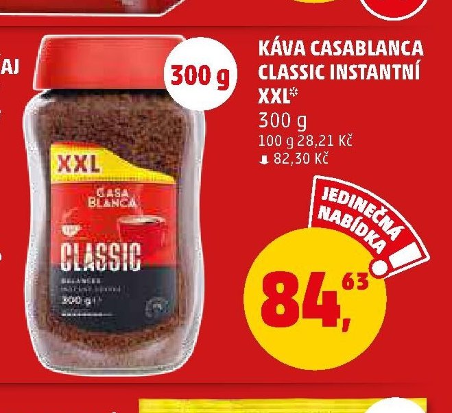 KÁVA CASABLANCA CLASSIC INSTANTNÍ XXL