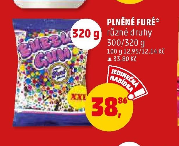 Plněné furé různé druhy