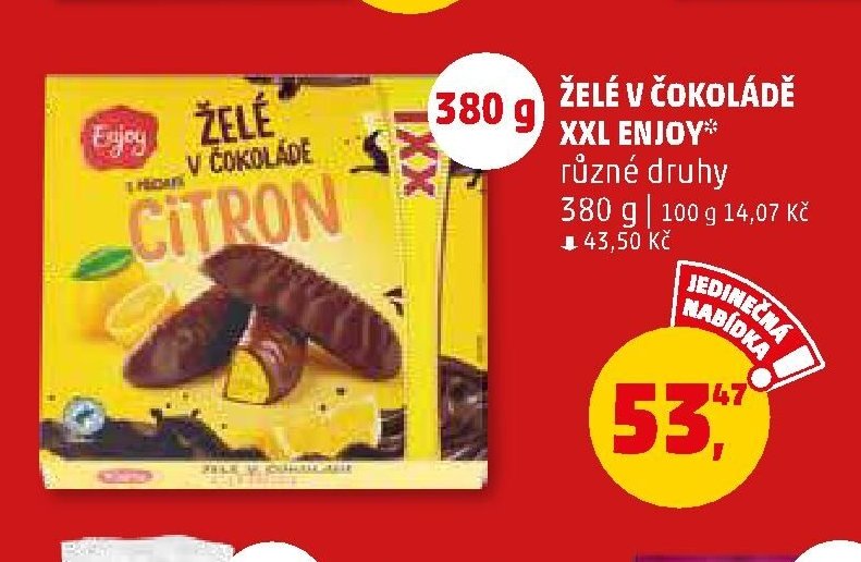 Želé v čokoládě XXL Enjoy různé druhy