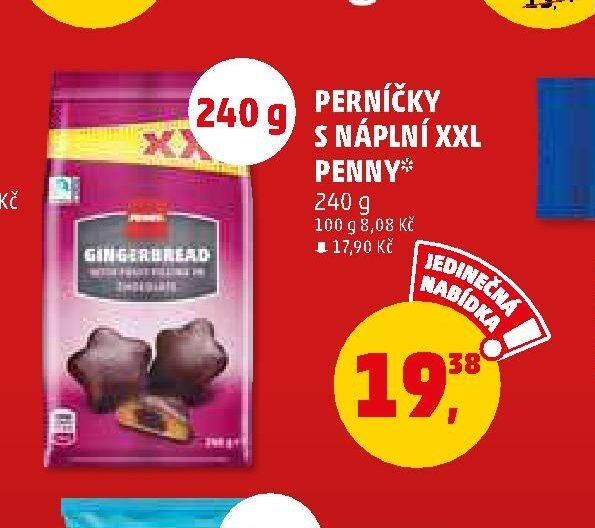 Perníčky s náplní XXL Penny