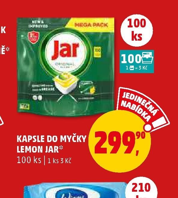 Kapsle do myčky Lemon Jar 100 ks