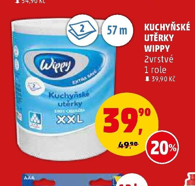 Kuchyňské utěrky Wippy 1 role