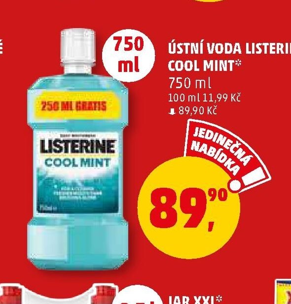 Ústní voda Listerine Cool Mint 750 ml