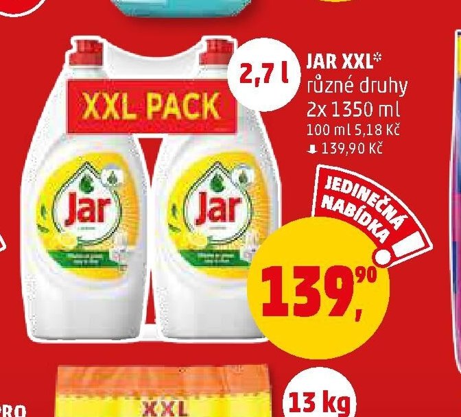 Jar XXL různé druhy 2x 1350 ml
