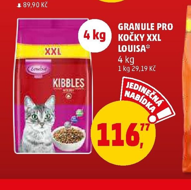 Granule pro kočky XXL Louisa 4 kg