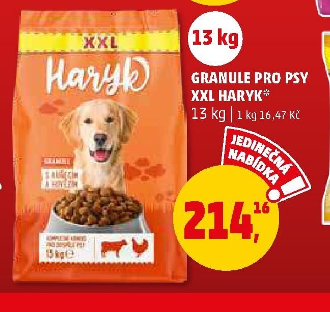Granule pro psy XXL Haryk 13 kg
