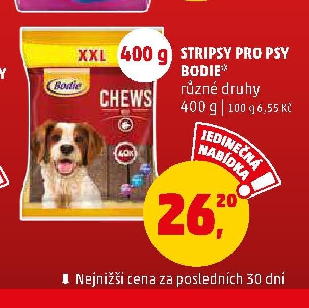 Stripsy pro psy Bodie různé druhy 400 g