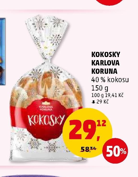 KOKOSKY KARLOVA KORUNA 40 % kokosu