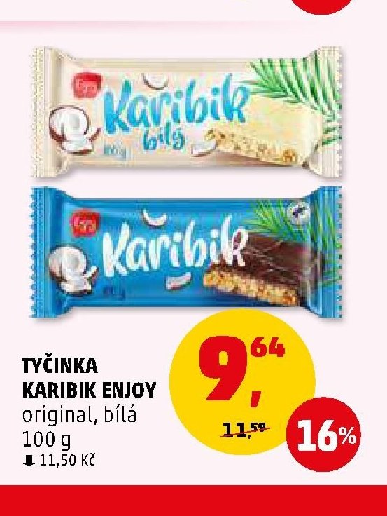TYČINKA KARIBIK ENJOY original, bílá
