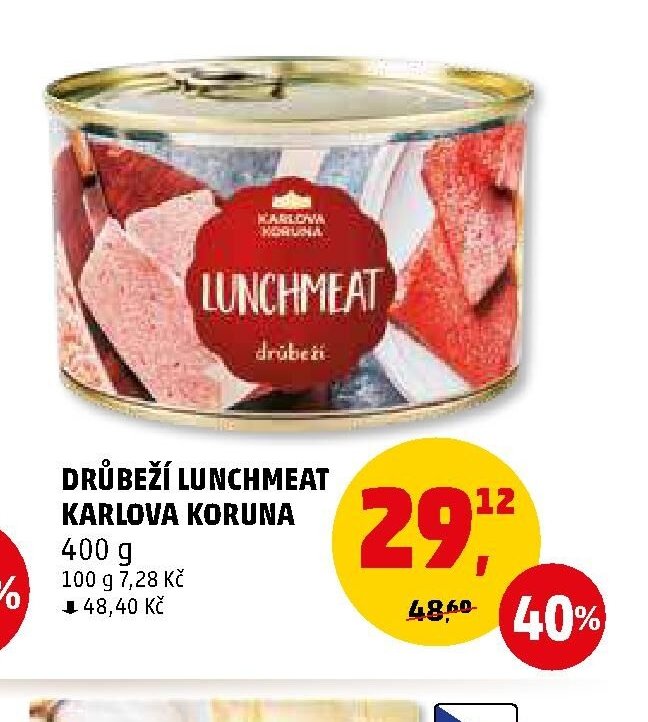 DRŮBEŽÍ LUNCHMEAT KARLOVA KORUNA