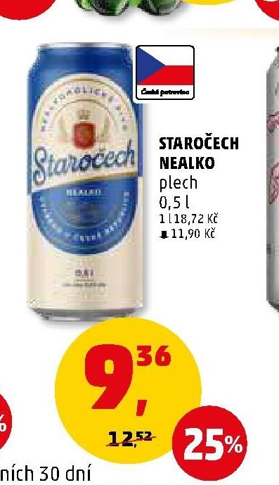 Staročech nealko plech 0,5 l