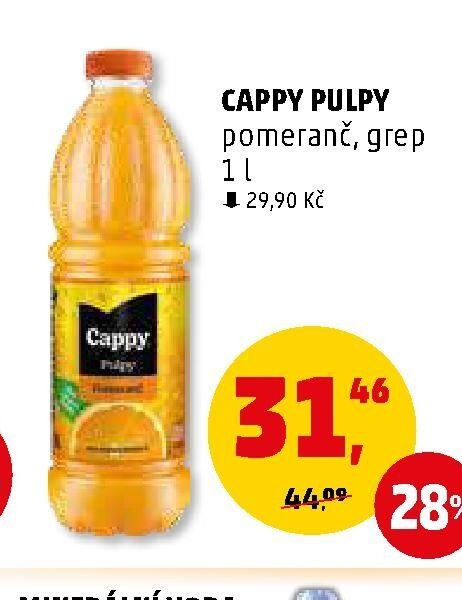 Cappy Pulpy pomeranč, grep