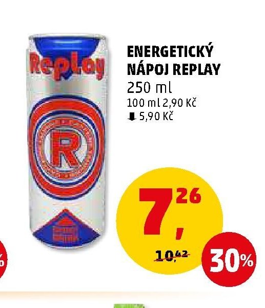 Energetický nápoj Replay