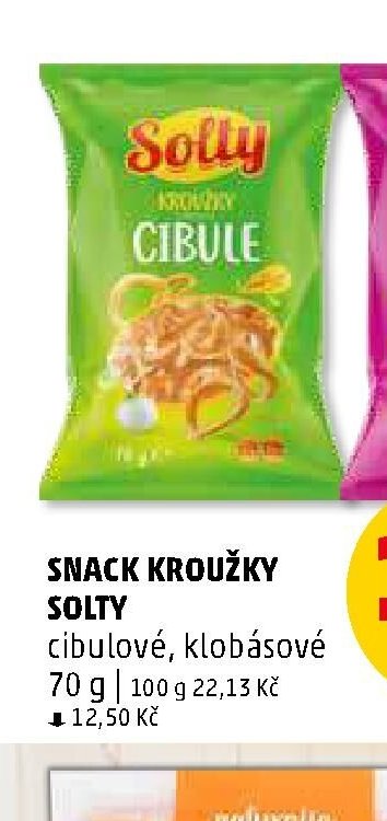 Snack kroužky Solty cibulové