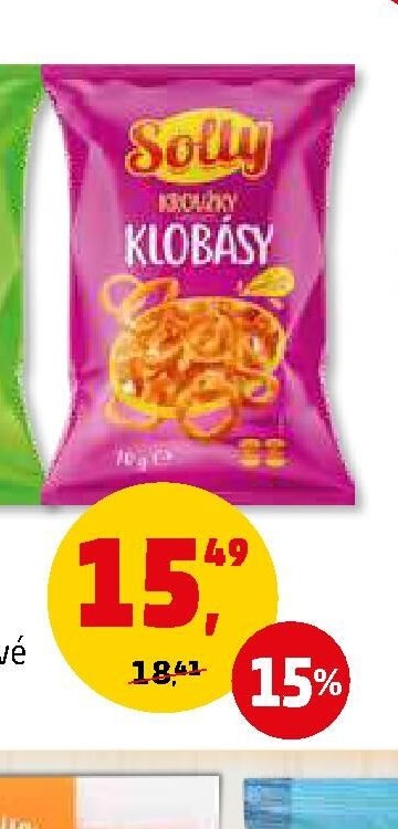 Snack kroužky Solty klobásové
