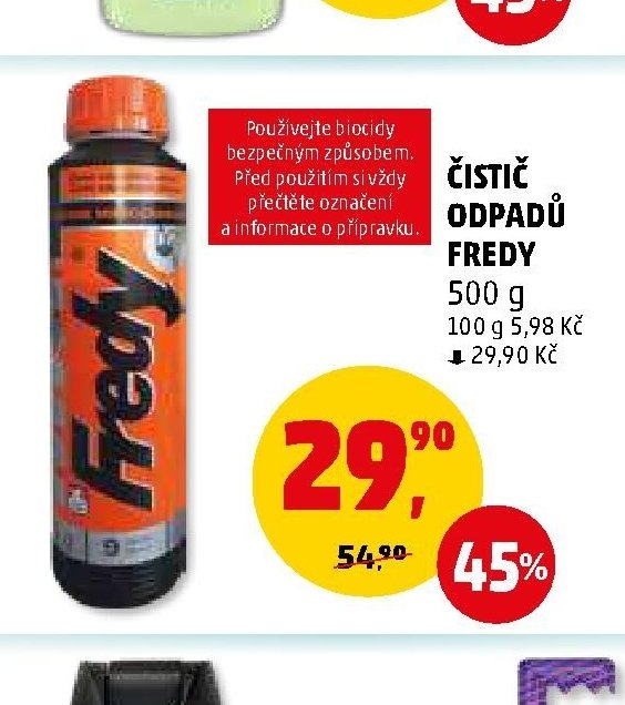 Čistič odpadů Fredy