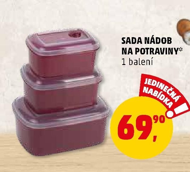 SADA NÁDOB NA POTRAVINY