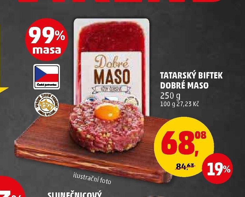 TATARSKÝ BIFTEK DOBRÉ MASO