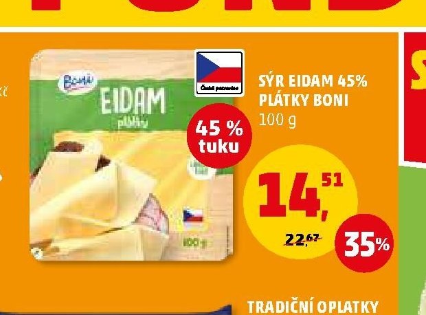 Boni Sýr Eidam 45%