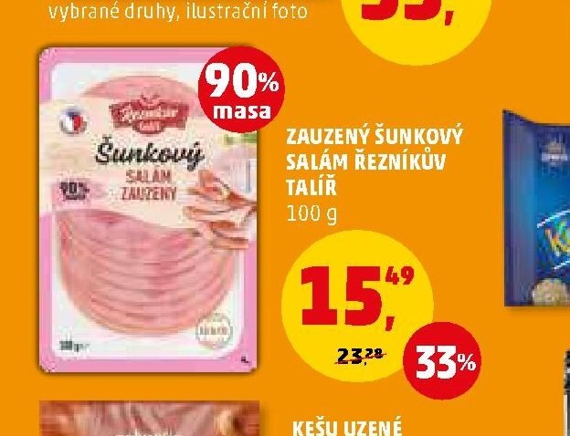 Zauzený šunkový salám Řezníkův talíř