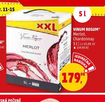 Vinum Regum Merlot, Chardonnay