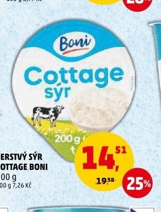 ČERSTVÝ SÝR COTTAGE BONI