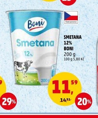 SMETANA 12% BONI