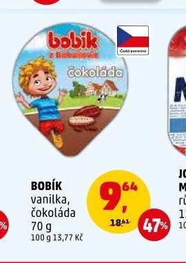 BOBÍK vanilka, čokoláda