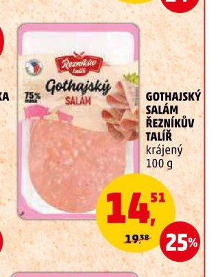 GOTHAJSKÝ SALÁM ŘEZNÍKŮV TALÍŘ