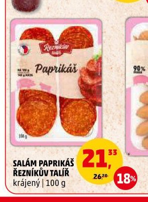 SALÁM PAPRIKÁŠ ŘEZNÍKŮV TALÍŘ