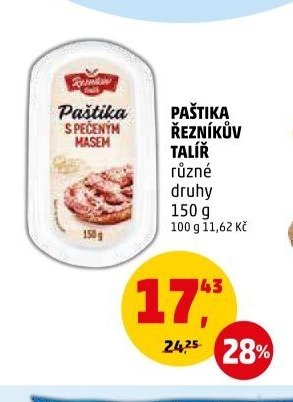 PAŠTIKA ŘEZNÍKŮV TALÍŘ