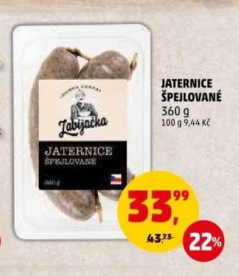 Jaternice špejlované