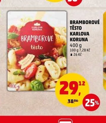 Bramborové těsto Karlova Koruna