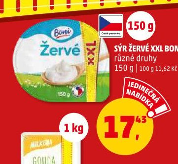 SÝR ŽERVÉ XXL BONI* různé druhy