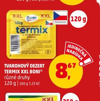 TVAROHOVÝ DEZERT TERMIX XXL BONI*