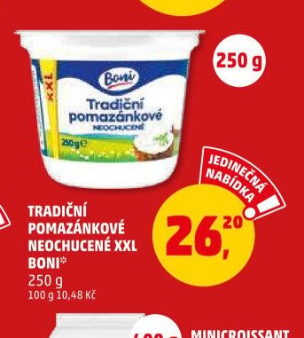 TRADIČNÍ POMAZÁNKOVÉ NEOCHUCENÉ XXL BONI*