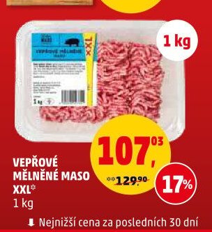 VEPŘOVÉ MĚLNĚNÉ MASO XXL*