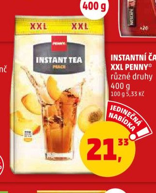 INSTANTNÍ ČAJ XXL PENNY různé druhy 400 g