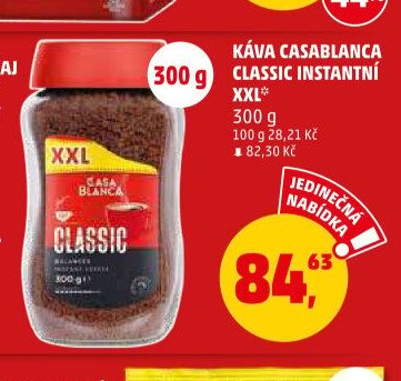 KÁVA CASABLANCA CLASSIC INSTANTNÍ XXL 300 g