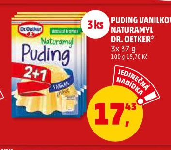 PUDING VANILKOVÝ NATURAMYL DR. OETKER 3x 37 g